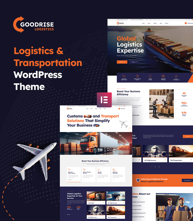 Goodrise - Logistics & Transportation WordPress Theme - 4